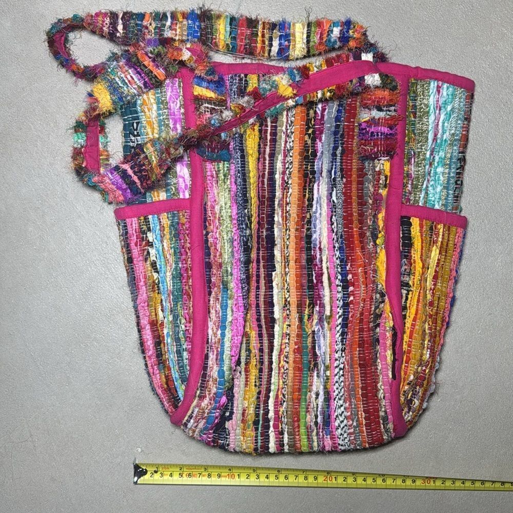 Multicolor Woven Tote Bag - Picture 7 of 7